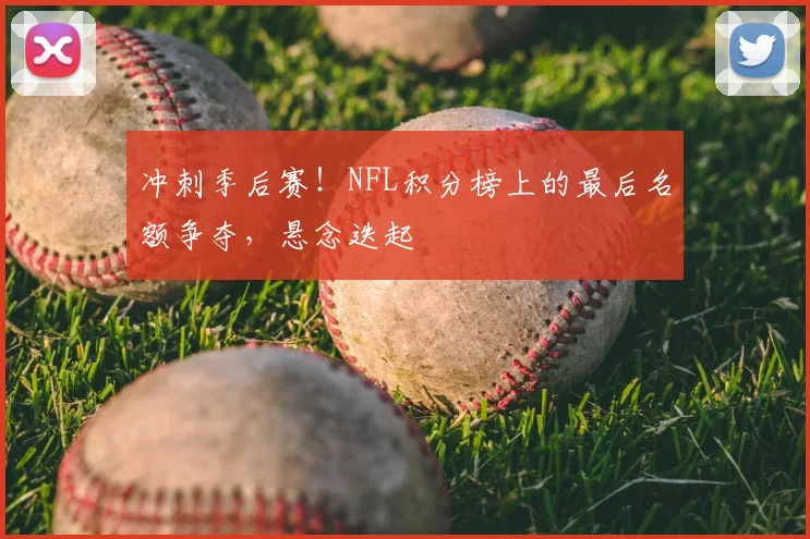 冲刺季后赛！NFL积分榜上的最后名额争夺，悬念迭起