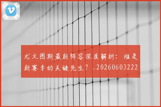 尤文图斯最新阵容深度解析:谁是新赛季的关键先生?_20260603222037