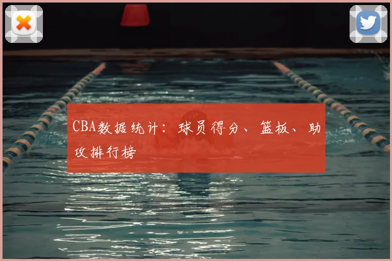 CBA数据统计：球员得分、篮板、助攻排行榜